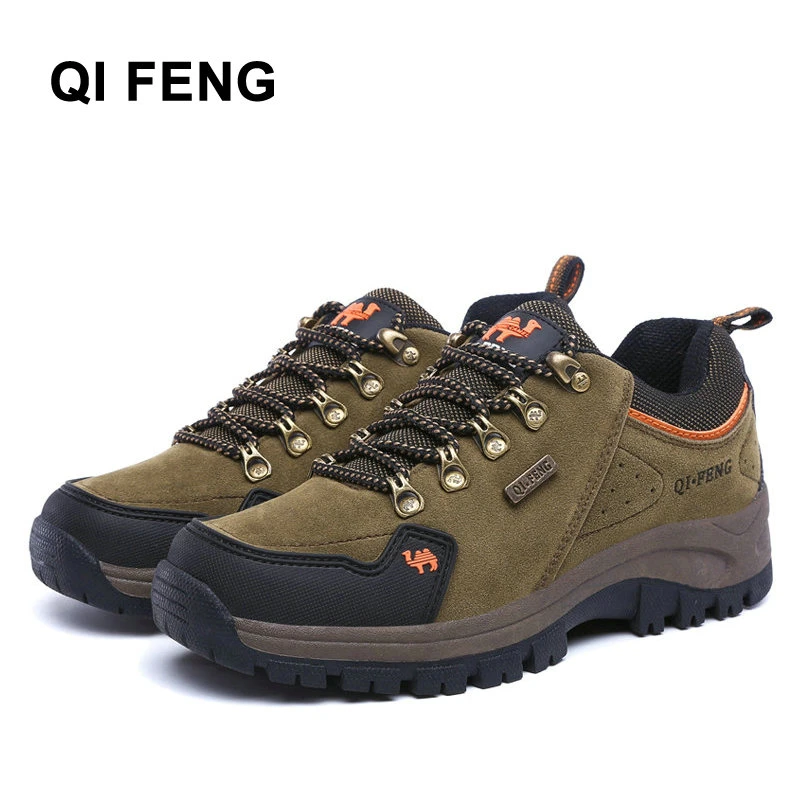 Zapatos de exterior QIFENG para hombre y mujer, zapatos de senderismo, calzado para escalar en montaña, cómodos zapatos cálidos para del deporte 2020|Zapatos de senderismo| - AliExpress