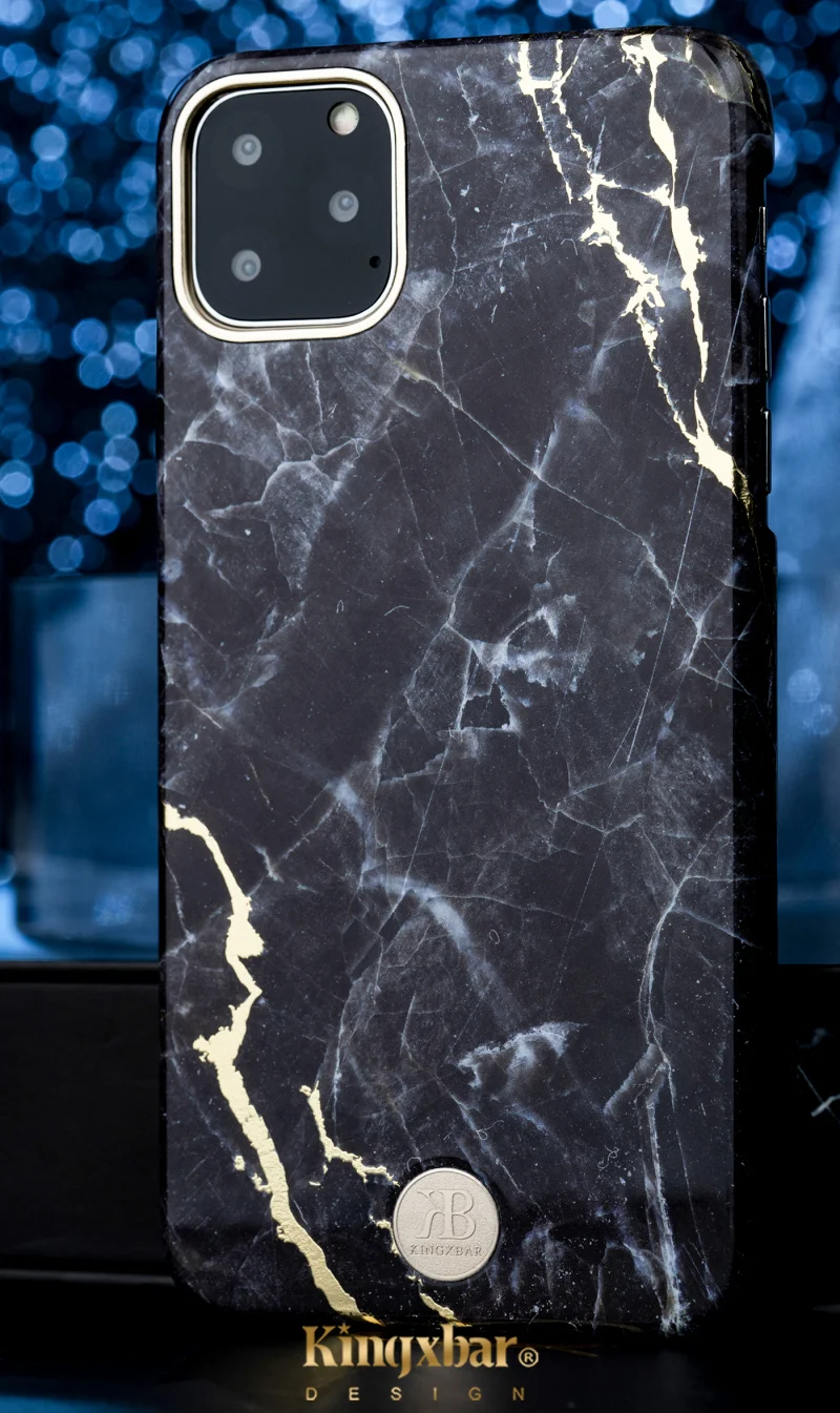 Чехол Kingxbar с мраморным покрытием для iPhone 11 Pro Max, роскошный Высококачественный жесткий противоударный чехол для iPhone 11/Pro/Max, чехол для телефона s