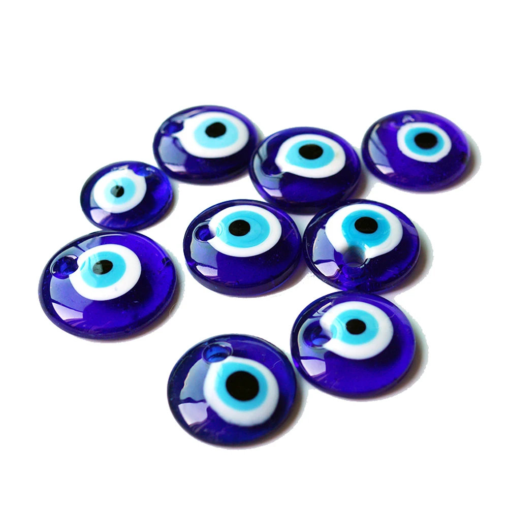 Meibeads Подвески для изготовления ювелирных изделий из стекла Lucky Eye синий Турецкий
