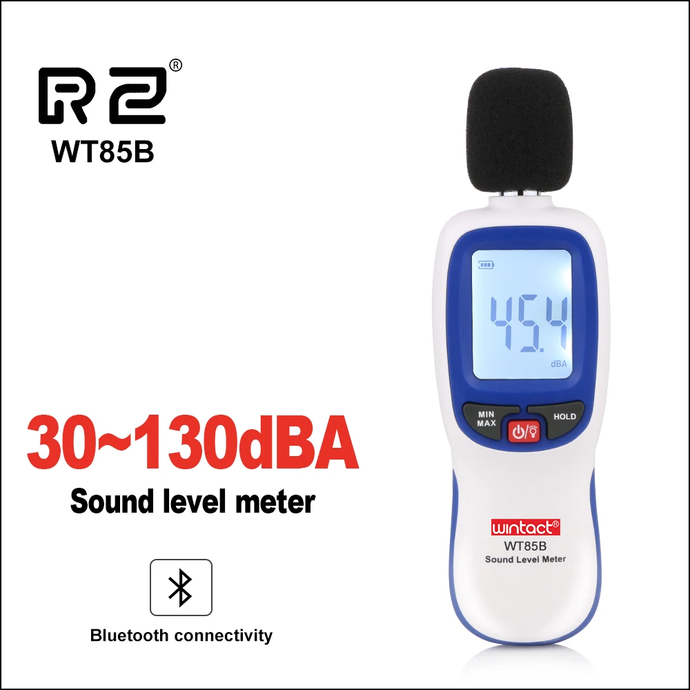 

WINTACT Mini Digital Sound Level Meter 30~130db Digital Noise Decibel db Meter With Bluetooth Sound Tester Monitor