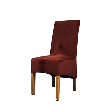 

1PCS Solid Color Long Back King Back Chair Cover Restaurant Hotel Party Banquet Seat Slipcovers Spandex Fabric Chair Covers