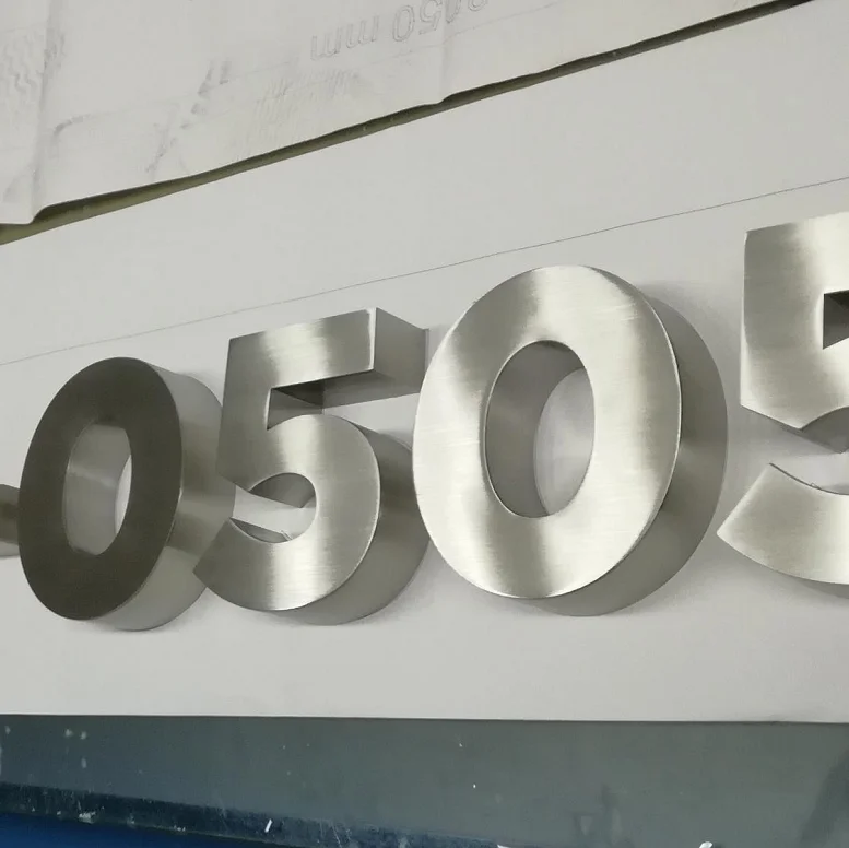 Mirror Finished Metal Fabricated Channel Letter Polished Brushed Stainless Steel signage for Logo | Дом и сад