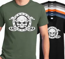 Tシャツオム新カジュアル半袖男性金属探知スカル Tシャツのビーチコインファインダー夏スタイル Tシャツシャツ(China)