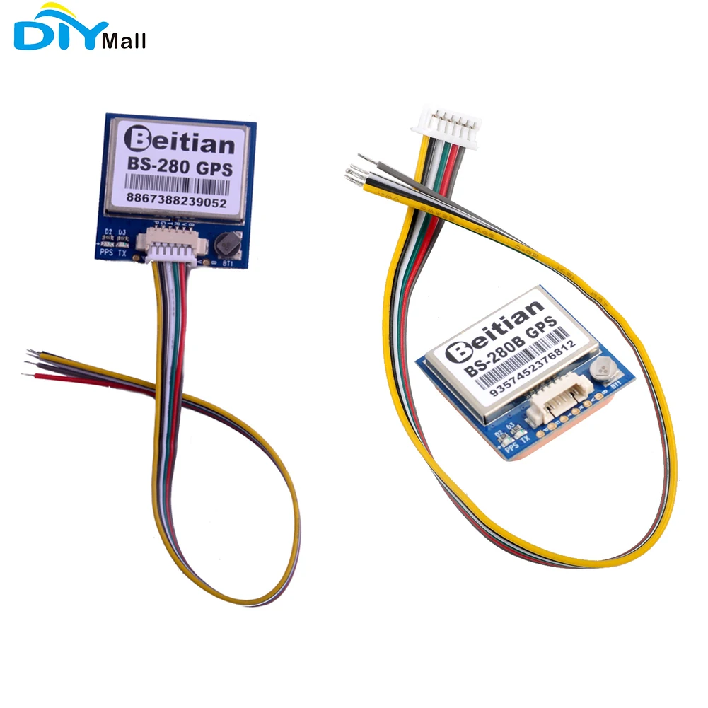 Модуль gps приемника Beitian BS 280 Glonass BeiDou UART TTL RS232 с вспышкой + GPS антенна для Pixhawk