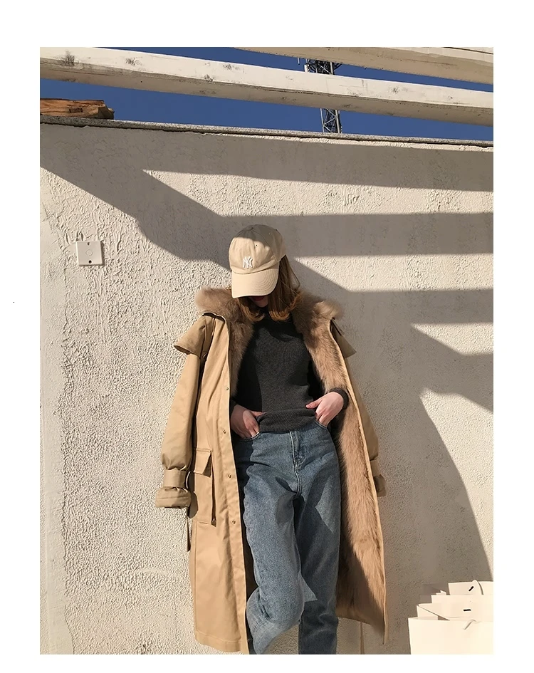 Зимнее женское пальто из лисьего меха, пальто из натурального меха, Женская куртка, Корейская теплая парка для женщин, женская одежда, Manteau Femme HX180525 YY829