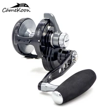 CAMEKOON морская Троллинг Рыболовная катушка 25 кг Макс. Тяга влево/вправо ручка морской Глубоководной Рыбалки медленная Рыболовная катушка
