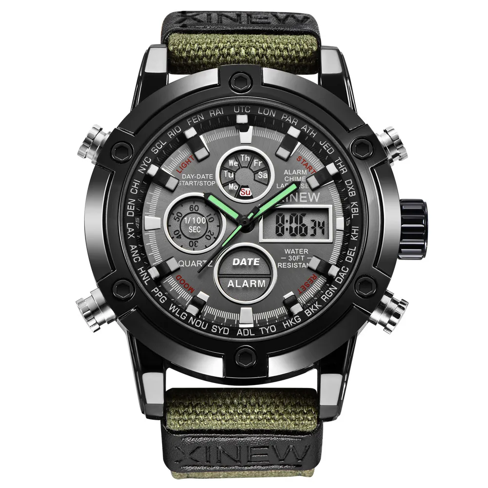 Men Nylon Band Watch High Quality Quartz Movement Men Sports Casual Watch Wristwatches Quartz Classic Casual Watches H4
