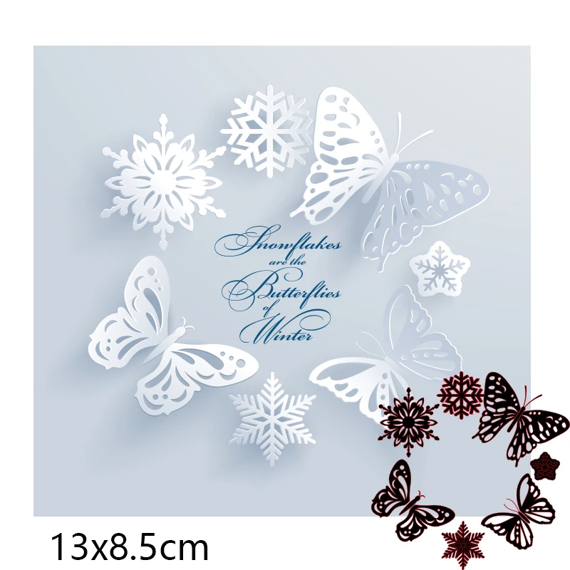 

Cutting Dies butterfly and flower Metal steel frames DIY Scrap booking Photo Album Embossing paper Cards 130*85mm