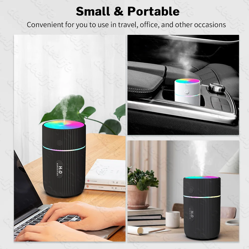 Deelife Humidifier Car Diffuser Essential Oils Portable Mini Aroma Aromatherapy for Auto Home Office USB Air Humidifiers air humidifier