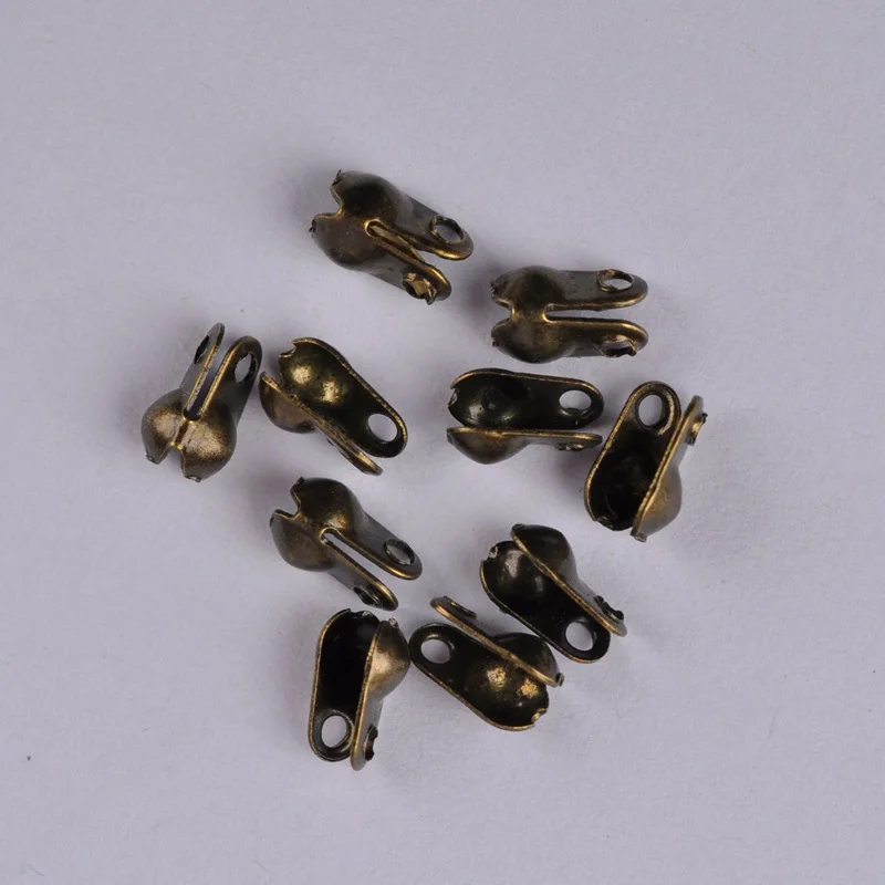 2000 шт крепежные зажимы шаровая цепь концевые колпачки цепи из ожерелья с