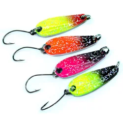 Trout Hard Bait Artificial Bass Carp Tackle Fishing Lure Sequins Metal Jig 4pcs Noise Paillette Wobbler For Pike