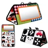 Tummy Time Floor Mirror Visually Inspire Black and White Educational Toys 0-3 Years Old Polyester Baby Mirror Newborn Gift Toy 1