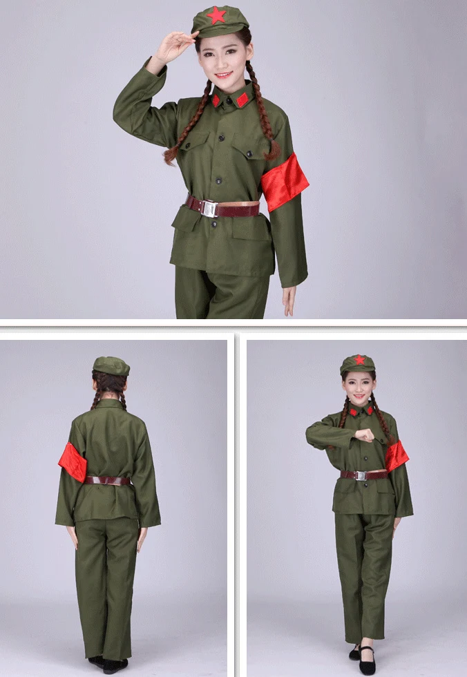 100cm-185cm Kids Tactical Military Uniform Army Costumes Children Combat Red Army Performance Clothing Cosplay Stage Wear