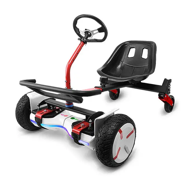 Hoverkart Go Kart Holder Seat For Self Balancing Board Hoverboard Scooter Red UK