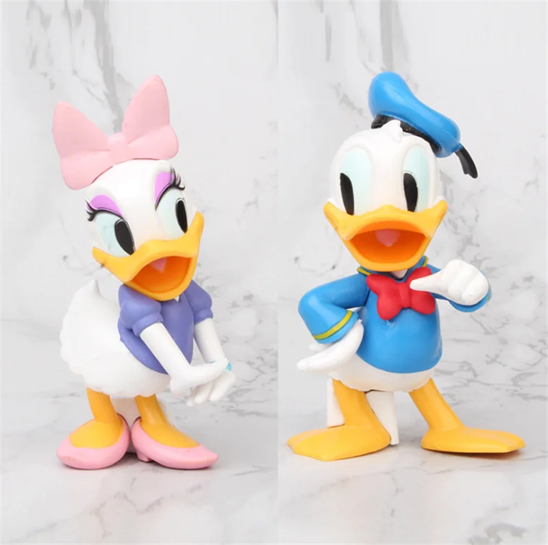 Disney Mickey Figure Doll Mickey Mouse Minnie Donald Duck Daisy Duck Cartoon Collection Figure Toy Cute Mickey Toy Set for Kids
