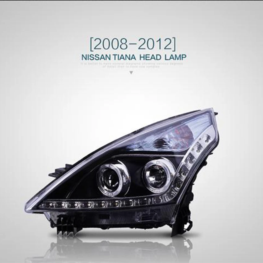 VLAND Заводская фара для автомобиля фара Teana 2008 2009 2010 2011 2012 светодиодный головной свет с ангельскими глазами