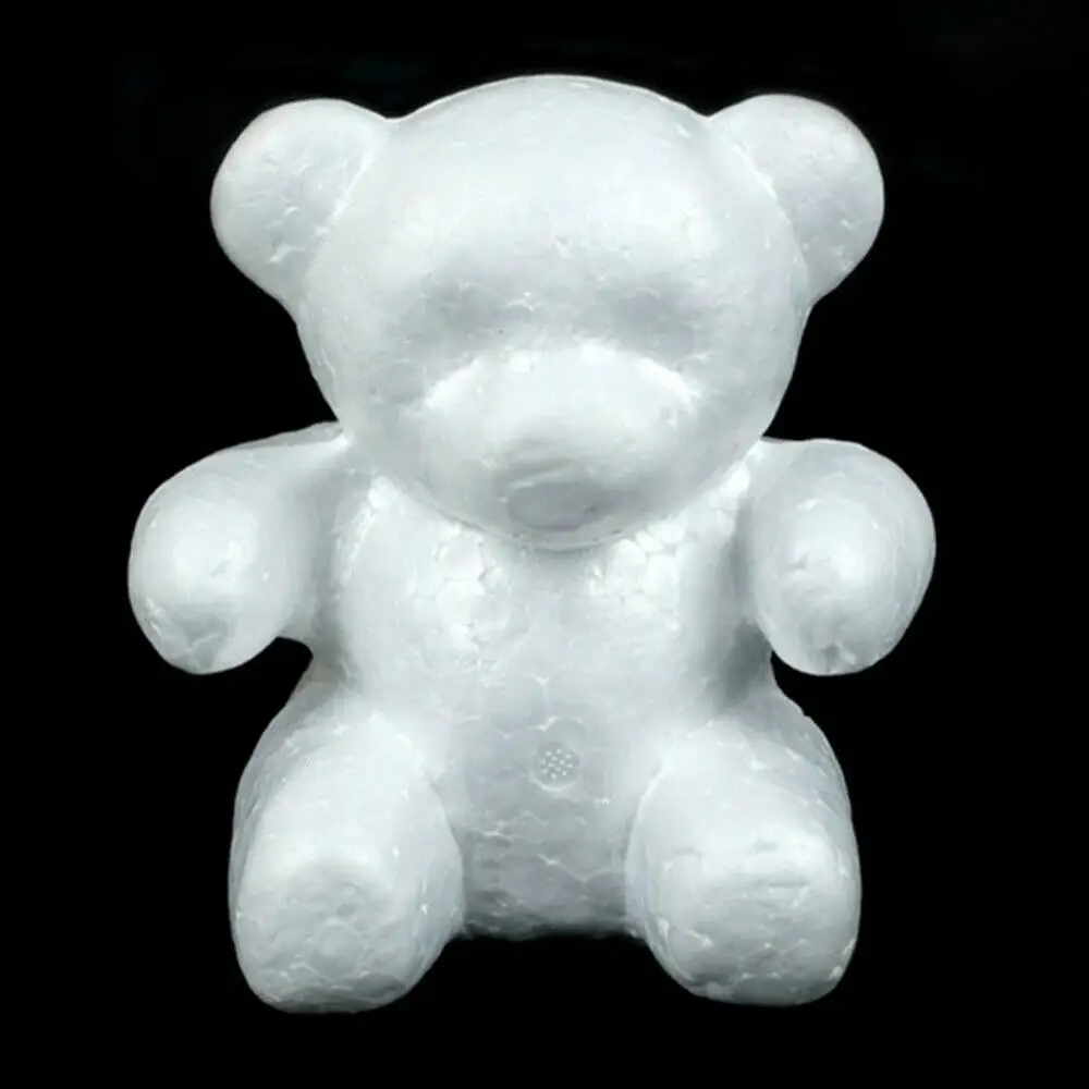 1 шт 200 мм моделирование пенополистирола пенопласт медведь белые шары для поделок для DIY День Святого Валентина вечерние украшения подарки