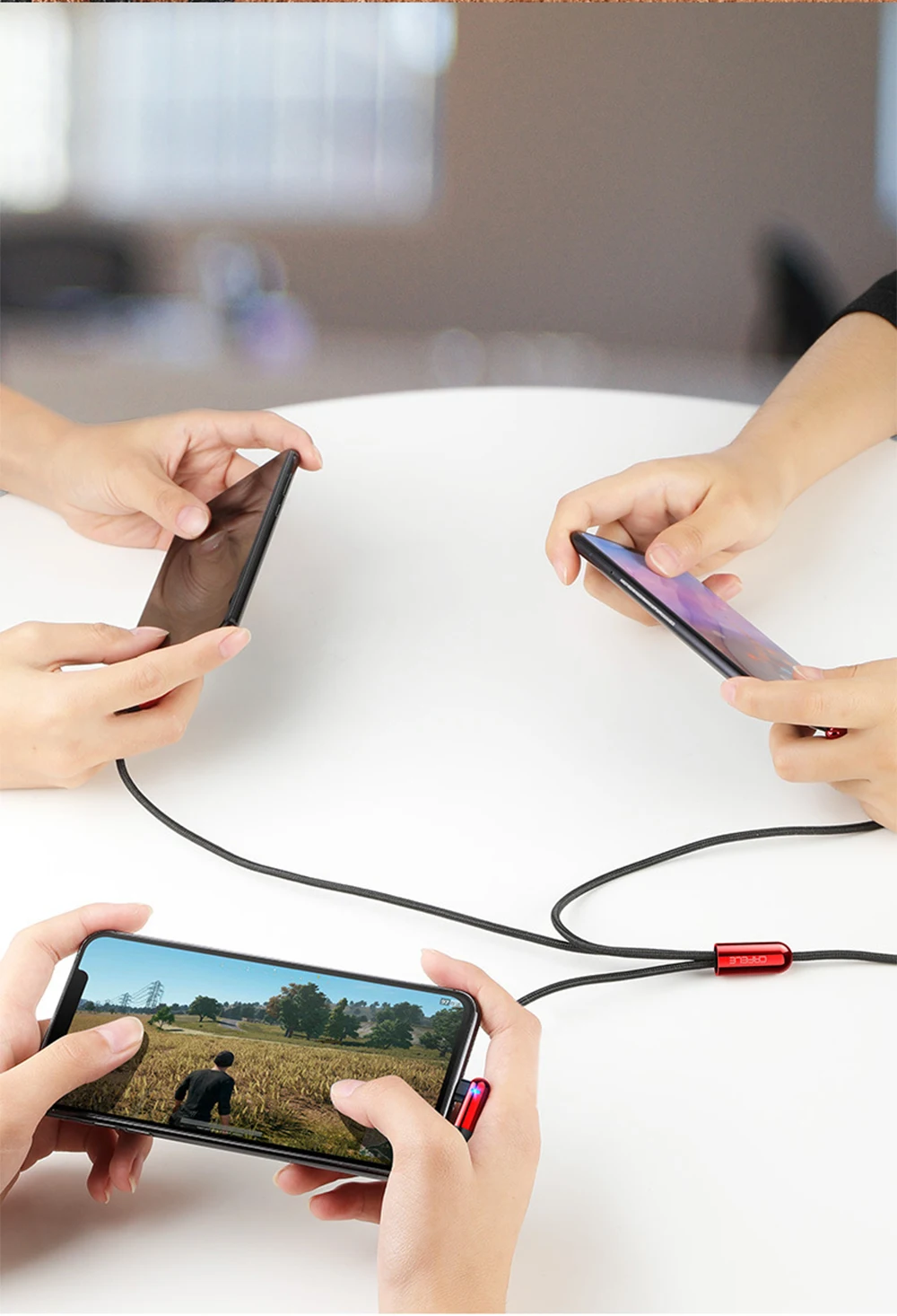USB кабель для type C iPhone Micro USB Android Быстрая зарядка для samsung Galaxy S9 Plus 3 в 1 зарядный кабельный провод для Xiaomi mi9 Hu