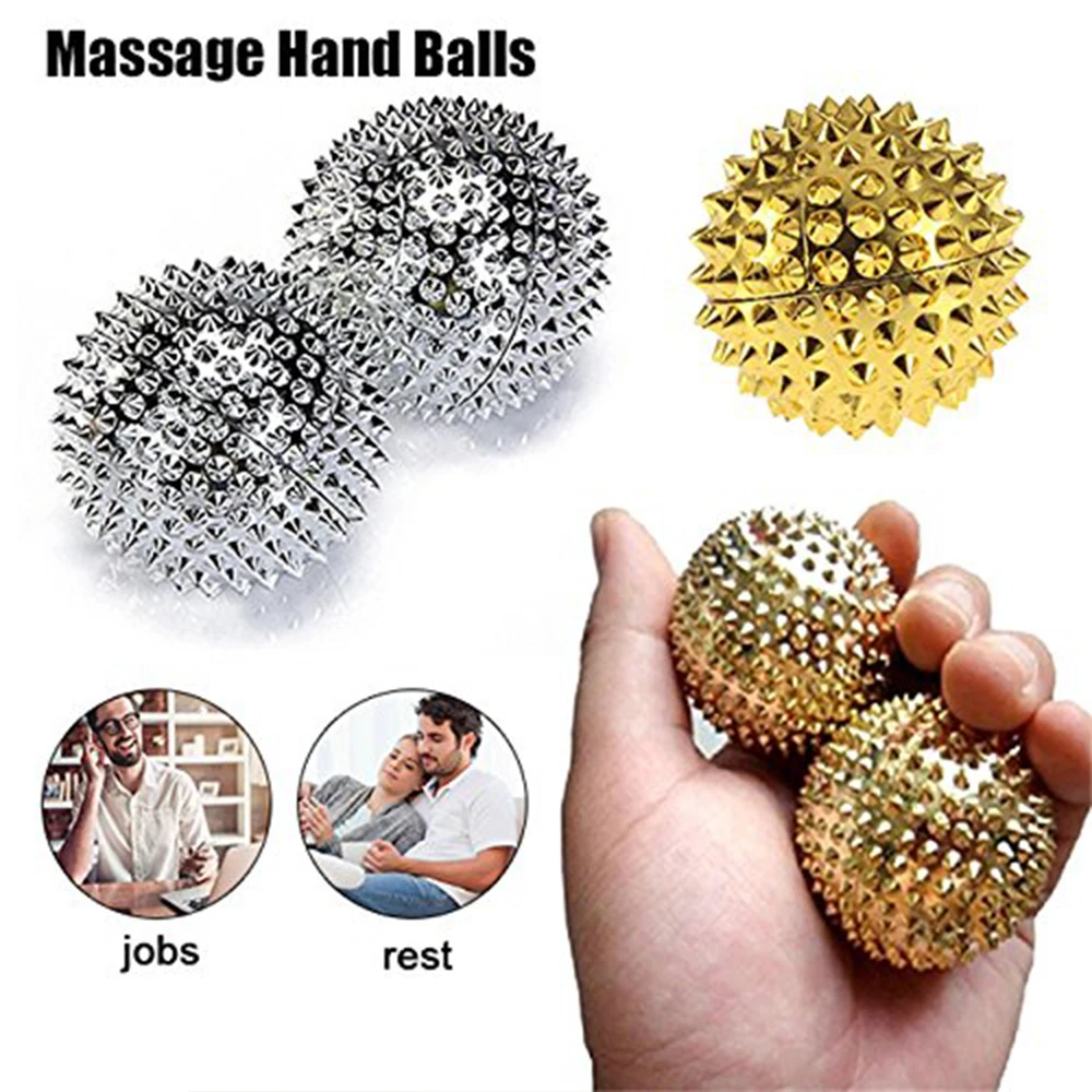 2 шт. Шипованный Массажный мяч для триггера точки мышц тела фитнеса снятия