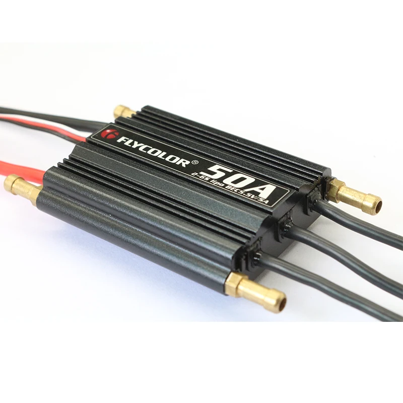 Радиоуправляемые лодки Flycolor 50A 70A 90A 120A 150A бесщеточный ESC 2 6S водонепроницаемые с