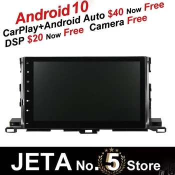 

Fit FOR TOYOTA Highlander 2015 17 Head unit Car Radio GPS Music player tape recorder Android 10 64GB Navigation DSP IPS screen