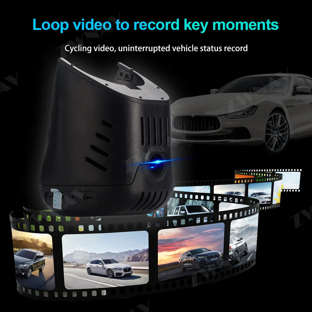 Скрытый HD рекордер для вождения, предназначенный для Audi, старая версия DVR, видеорегистратор, автомобильная фронтальная камера, WIfi