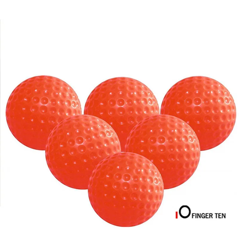 Orange Мягкие мячи для игры в гольф, 6 шт. в упаковке, аксессуары для игры в гольф, Прямая поставка - Цвет: Orange