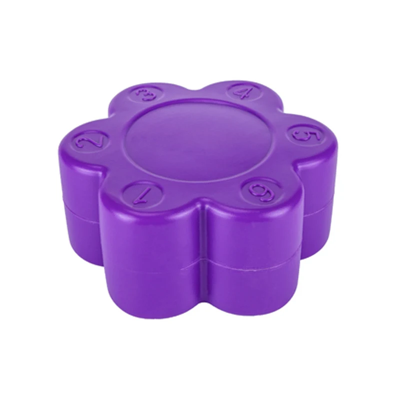 Purple Детские игры. Цветок сливы пень река баланс шаговые камни дети сенсорные игрушки для детей Kindergarden - Цвет: Purple