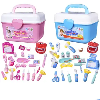 

None 25Pcs Kids Simulation Medicine Box Doctor Toys Sets Funny Pretend Play Nurse Medical Kits for Children