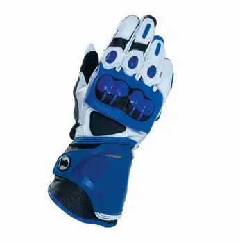 

GP PRO Genuine Leather Blue Gloves Street Motorcycle Racing Men's Gloves