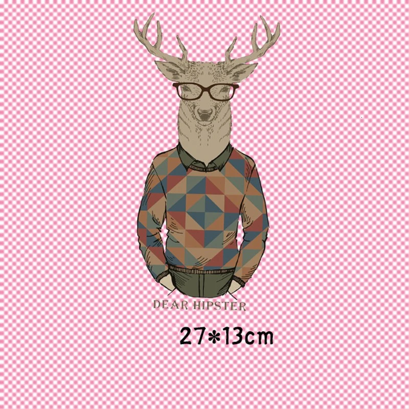 Нашивки в виде очков с животными скандинавском стиле искусственные моющиеся