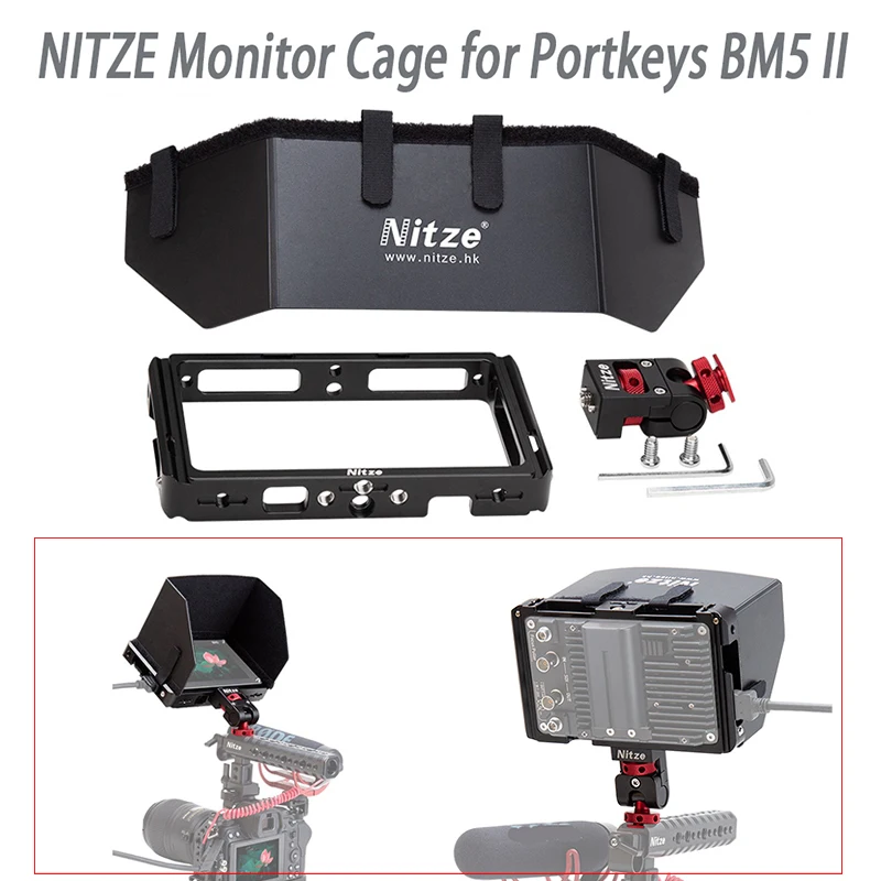 Клетка для монитора NITZE портов BM5 II 5 2 дюймов камера DSLR полевой монитор с экраном