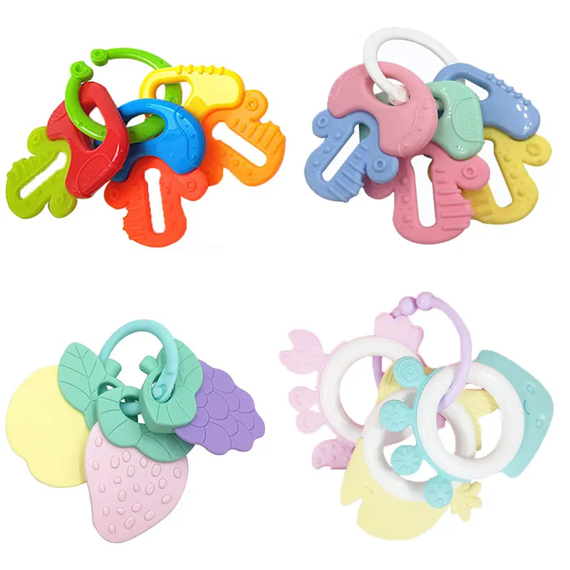 Rattle Teether Toys For Babies Educational Baby Games Rattle Toys Teether For Teeth Newborns Baby Rattles Toys 0 12 Months