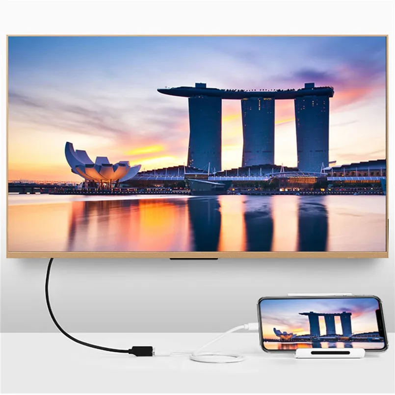 USB C Micro-USB к HDMI 4K кабель HD tv Цифровой AV адаптер для samsung 40AUG9