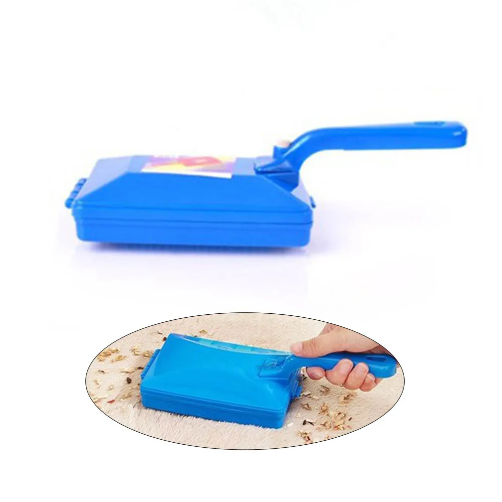 Handheld Double Brush Head Carpet Table Brush Plastic Sweeper Crumb Dirt Cleaner Roller Tool Home Cleaning Brushes Accessaries