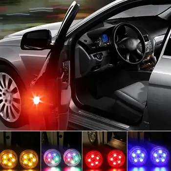 

Hot LED Car Door Opening Warning Lights Magnetic Induction Strobe Flashing Anti Rear-end Collision Safety Lamps Car Accessories