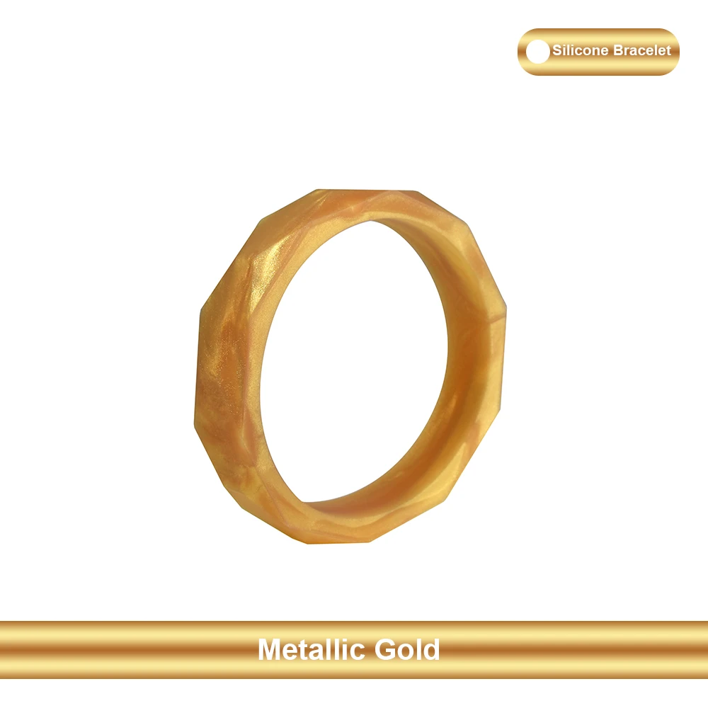 Mabochewing 1PCS Fashion Stylish Geometric Mommy Women Charm Wristband Food Grade Silicone Baby Teether Bracelet