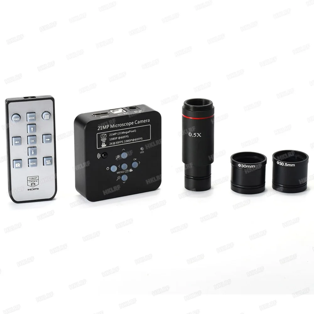 HAYEAR 2K 21MP 1080P 60FPS HDMI USB электронный промышленный микроскоп камера 0.5X