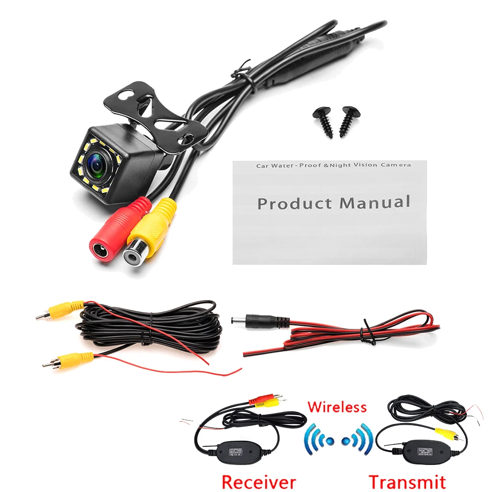 Wireless Universal Car Rear View Camera 12 Led Back Reverse AliExpress