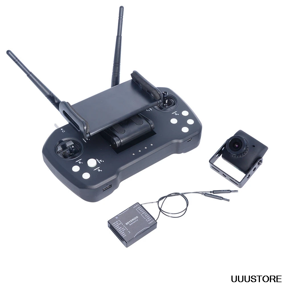 

Skydroid T12 2,4 ГГц 12CH встроенное управление видео и телеметрическая система 20-километровый передатчик с приемником R12 и камерой