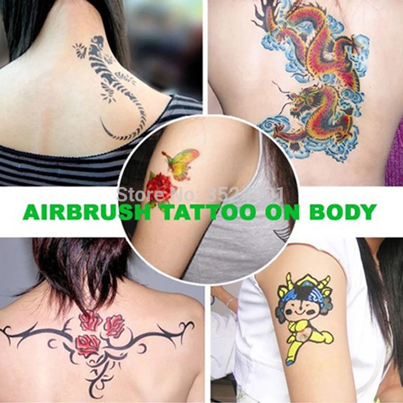500 шт. искусство живопись смешанный дизайн бесплатная доставка|tattoo stencil|temporary tattoo