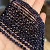 Natural Blue Sandstond 2/3/4mm Faceted Mineral Loose Beads for Jewelry Making DIY Christmas Gift Bracelets 15'' Tiny Stone ► Photo 3/6