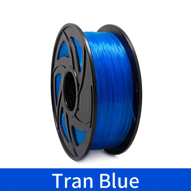 Transparent Blue 3d принтер 1 кг 1,75 мм PLA нити печатные материалы красочные для 3d принтер Экструдер ручка Радуга пластиковые аксессуары красный серый - Цвет: Transparent Blue