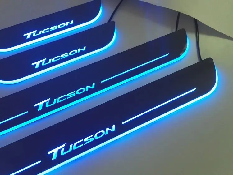 Hyundai Tucson одиночный светодиодный светильник с динамическим эффектом дыхания, приветственный Педальный светильник, в комплекте