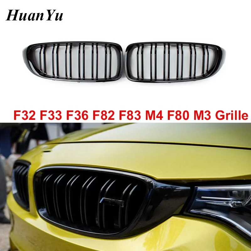 1 пара 2 планки для BMW 4 серии F32 F33 F36 F80 M3 F82 F83 M4 ABS сменный передний бампер гоночный