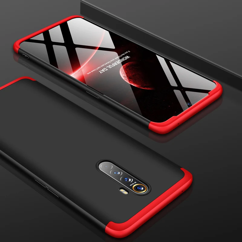 Для OPPO Realme X2 Pro чехол 360 градусов полный корпус Твердый для гибридный