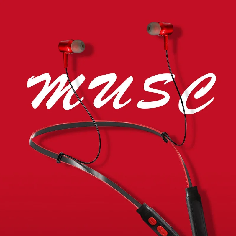 

Magnetic Bluetooth Wireless Headphones Neckband Music Headset Sport Earphone Handfree Earbuds with Mic for Xiaomi Huawei Samsung