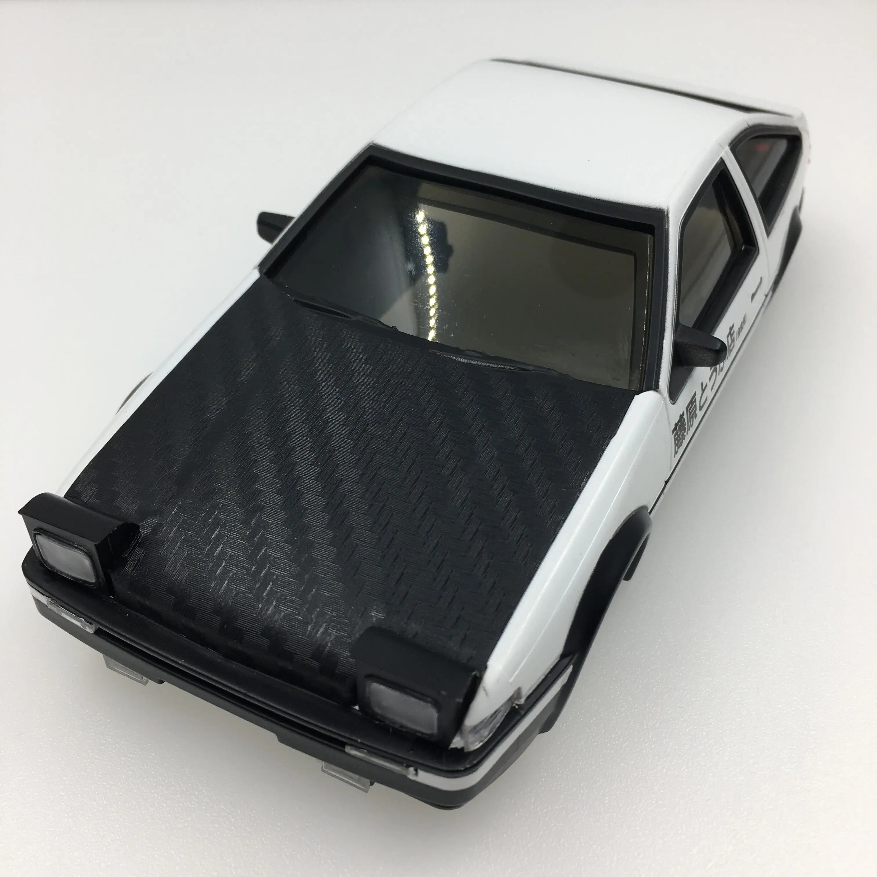 AbsプラスチックイニシャルdブラックヘッドカバーAE86ボディ