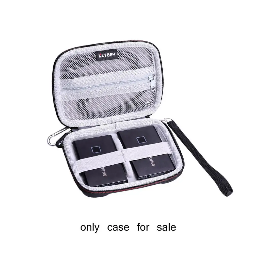 LTGEM Waterproof EVA Hard Case for Samsung T7 Touch Portable SSD-500GB-USB 3.2 (MU-PC500S/WW)