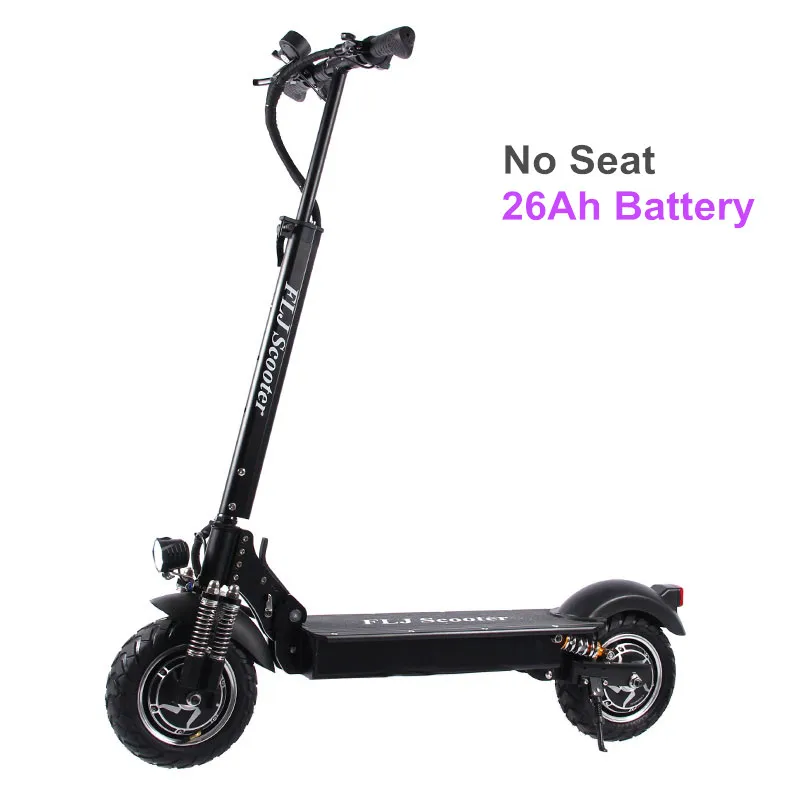 Электрический скутер FLJ со склада в ЕС с мотором 52 в/2400 Вт Мощный самокат складной электрический самокат для взрослых - Цвет: 26Ah Battery No Seat
